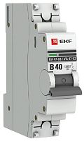 Выключатель автоматический EKF PROxima ВА47-63 1п 40А B 6кА картинка